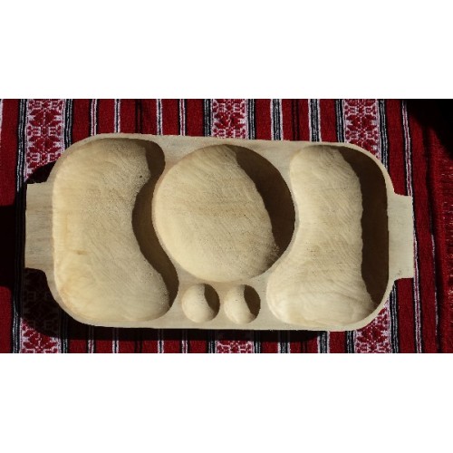 Tava Mica de Servit cu Trei Inacaperi