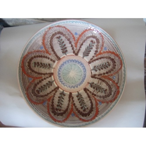 Farfurioara Traditionala cu Motiv Popular Spicul de Grau