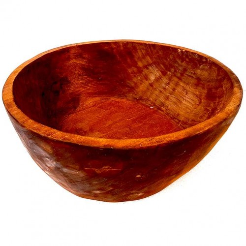 Bol Lemn cu Fund Drept Maro Închis