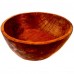 Bol Lemn cu Fund Drept Maro Închis